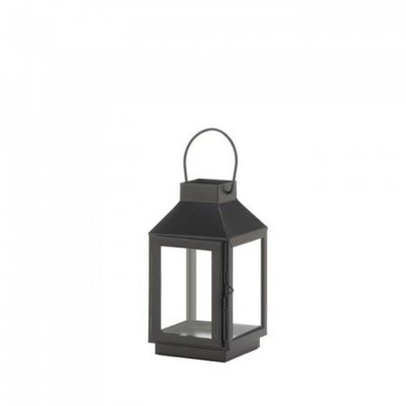 GALLERY OF LIGHT Gallery of Light 10018653 Open Top Square Lantern - Black; Mini 10018653